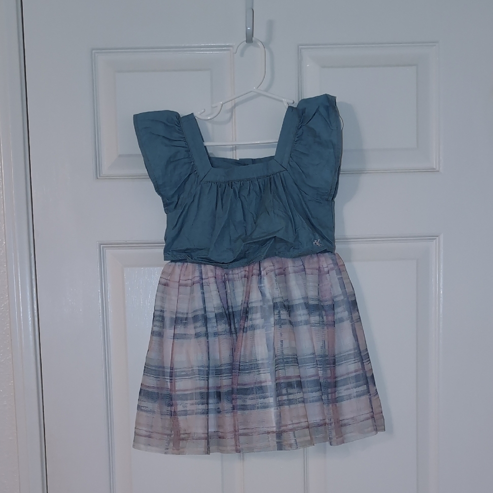 Blue and Plaid Dress